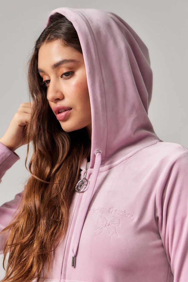 Juicy UO Exclusive Bow Velour Hoodie #3