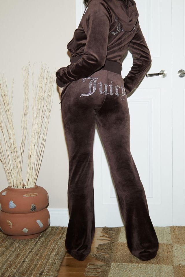 Juicy Couture UO Exclusive Brown Script Flare Track Pants #1