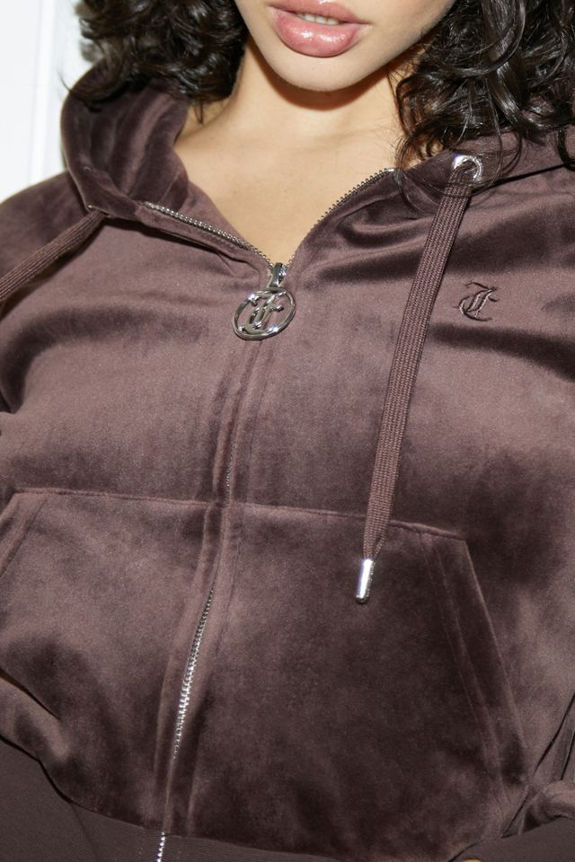 Juicy Couture UO Exclusive Brown Zip-Through Hoodie #2