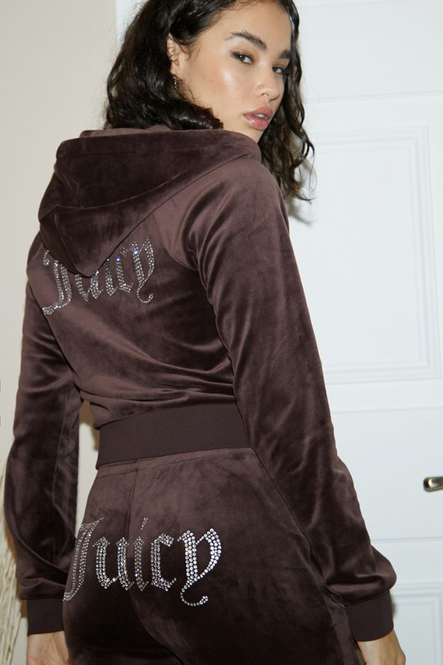 Juicy Couture UO Exclusive Brown Zip-Through Hoodie #3