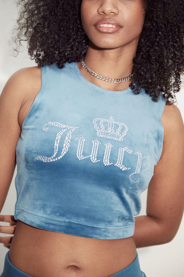 Juicy Couture UO Exclusive Blue Crown Logo Tank Top #3