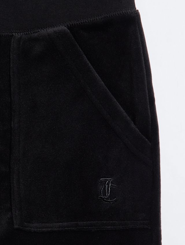 Juicy Couture - Pantalon de survêtement évasé à taille basse en velours noir, exclusivité UO #6