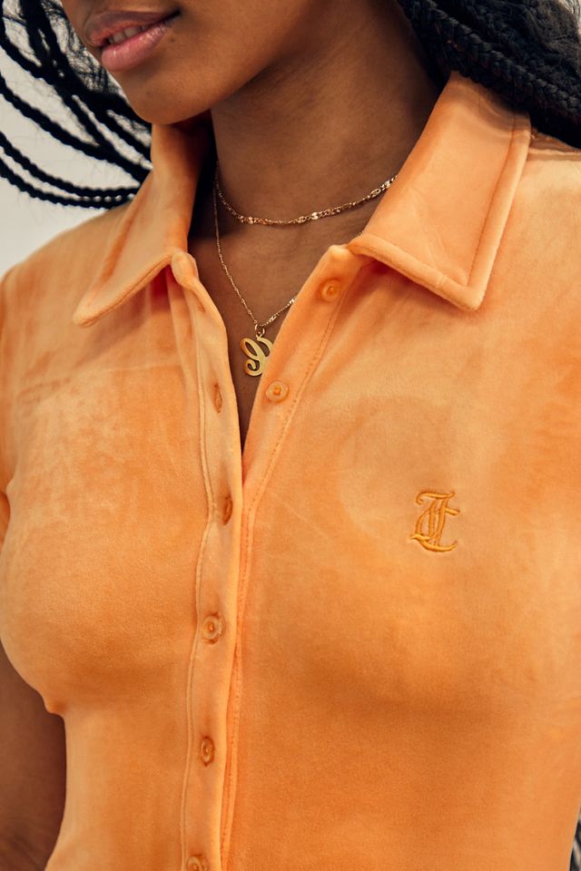 Juicy Couture Orange Collared Playsuit #3