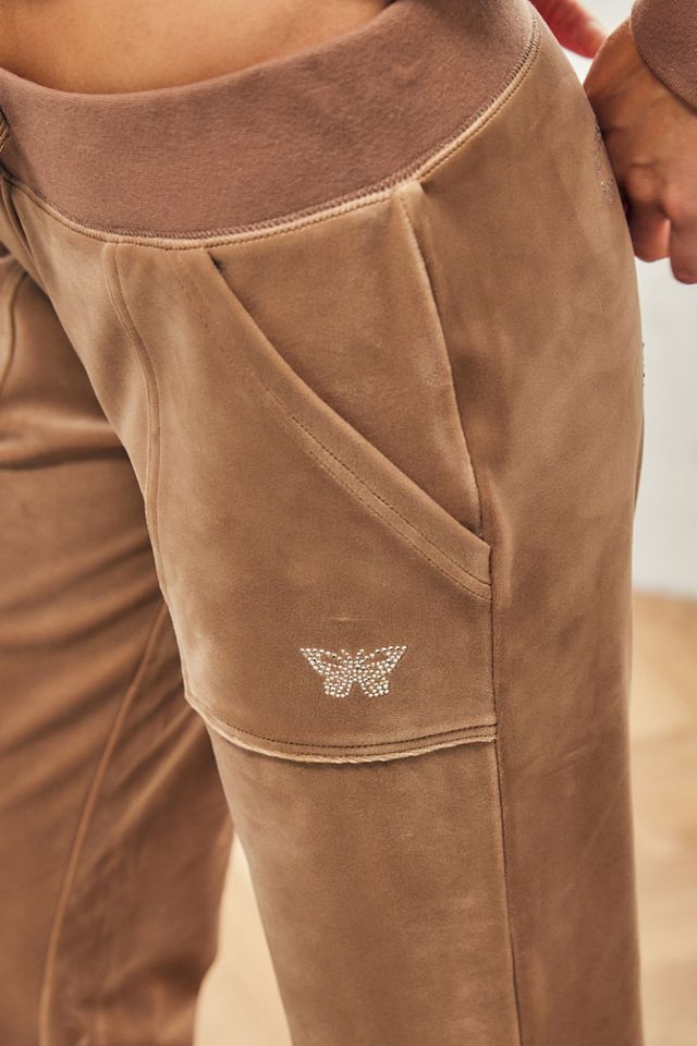 Juicy Couture Taupe Butterfly Track Pants #3