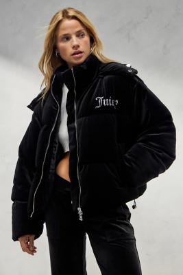 Black puffer jacket women's hotsell urban outfitters