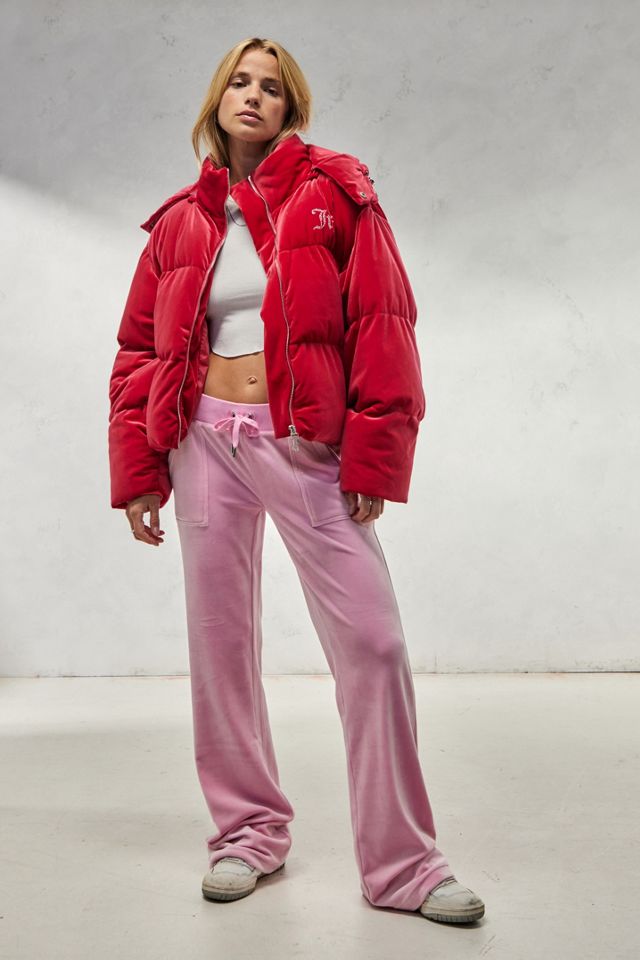Juicy Couture Pink Rosalia Hooded Puffer Jacket #2