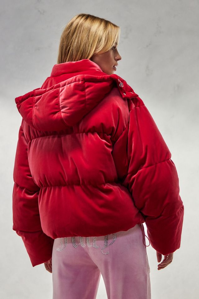 Juicy Couture Pink Rosalia Hooded Puffer Jacket #3