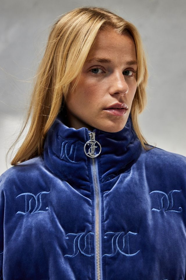 Juicy Couture Blue Monogram Puffer Jacket #3