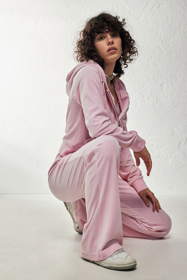 Juicy Couture Cameo Pink Velour Zip-Up Hoodie Jacket #3