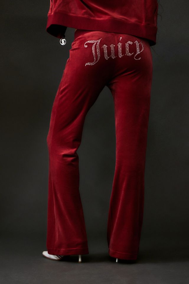 Juicy Couture - Pantalon de survêtement évasé à taille basse Lotus rouge écarlate #2