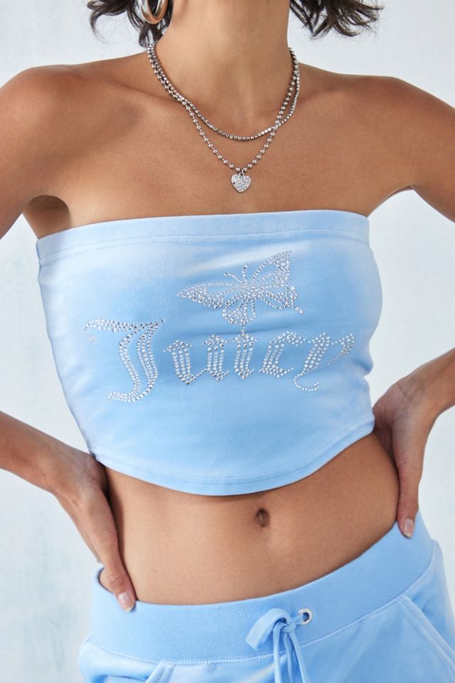 Juicy Couture - Haut tube à papillon bleu #1