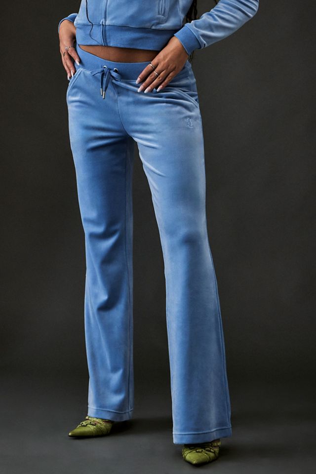 Juicy Couture - Pantalon de survêtement Blue Lotus aux jambes évasées et à taille basse #1