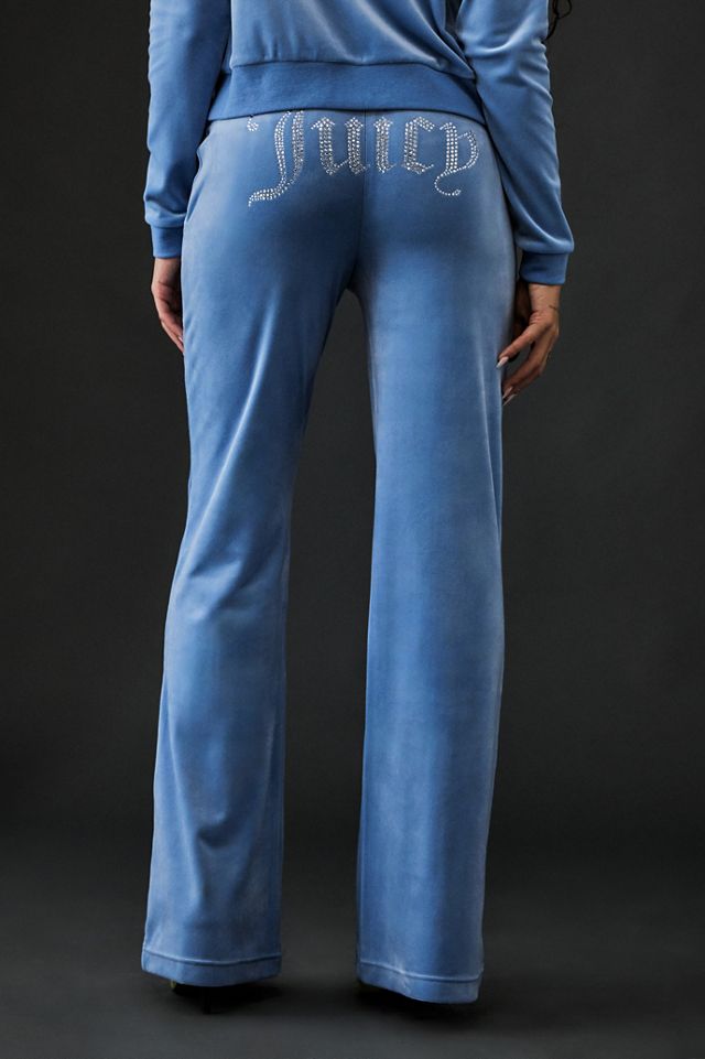 Juicy Couture - Pantalon de survêtement Blue Lotus aux jambes évasées et à taille basse #3
