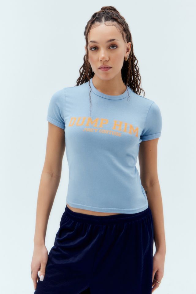 Juicy Couture UO Exclusive Dump Him Ringer T-Shirt | Urban Outfitters UK