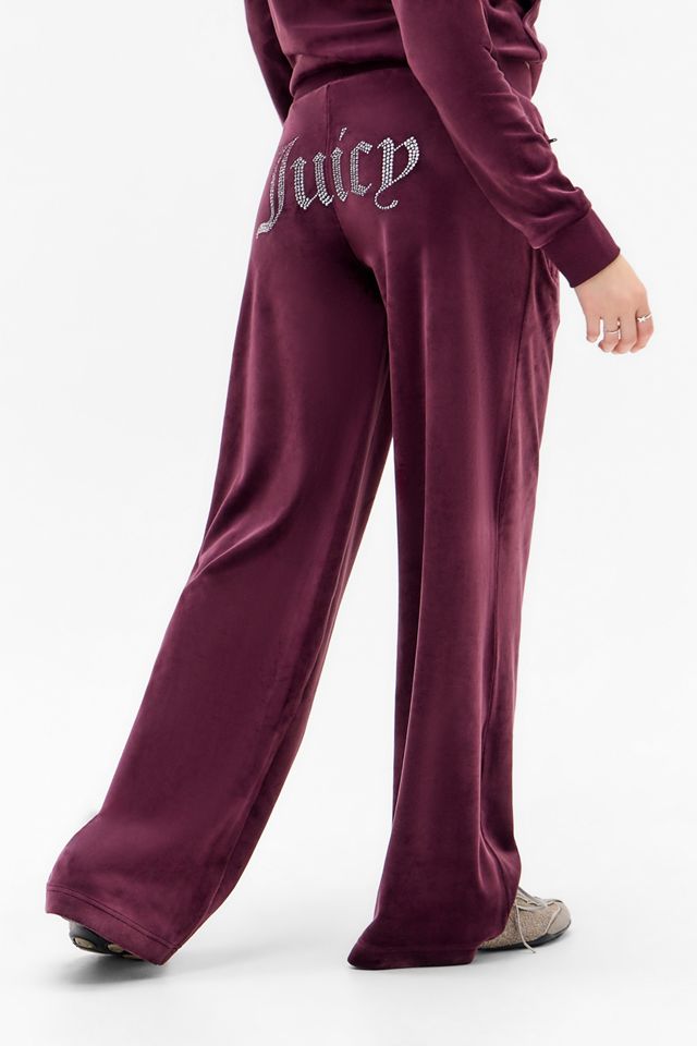 Juicy Couture UO Exclusive Wine Ida Wide Leg Joggers #3