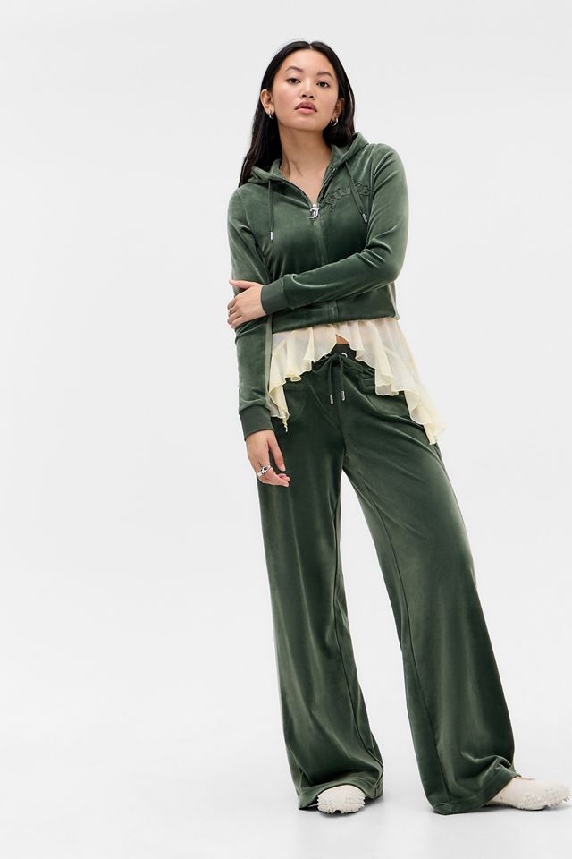 Juicy Couture Grüner Hoodie mit Applikations-Panel #2