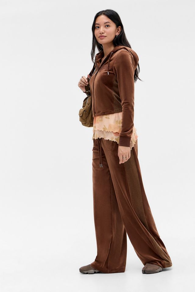 Juicy Couture Brown Panel Appliqué Hoodie #1