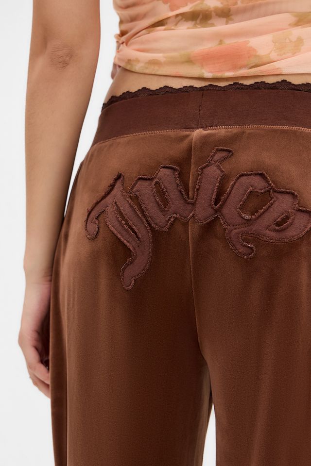 Juicy Couture Chocolate Ida Panel Wide Leg Joggers #1