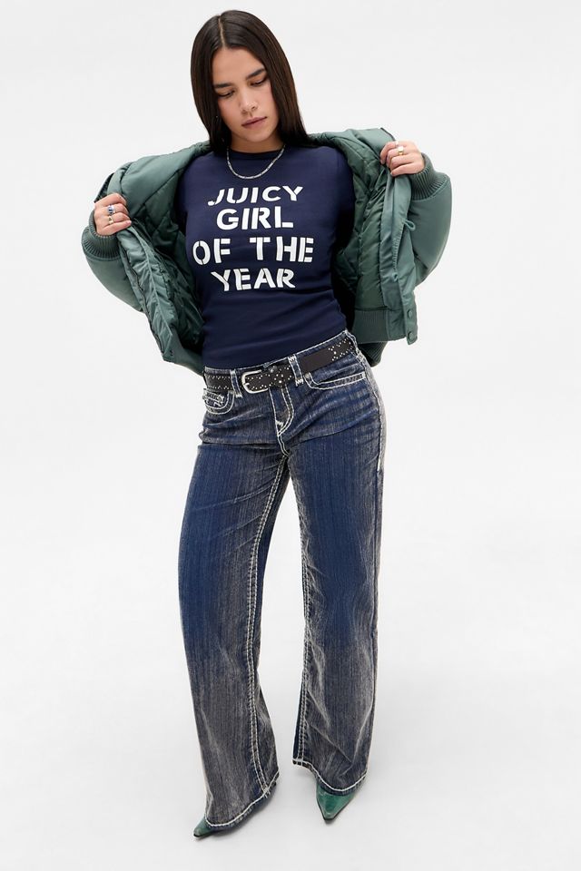 Maglietta a maniche lunghe Juicy Couture Navy Juicy Girls #1