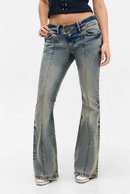 Jeans évasés taille basse Juicy Couture Crest