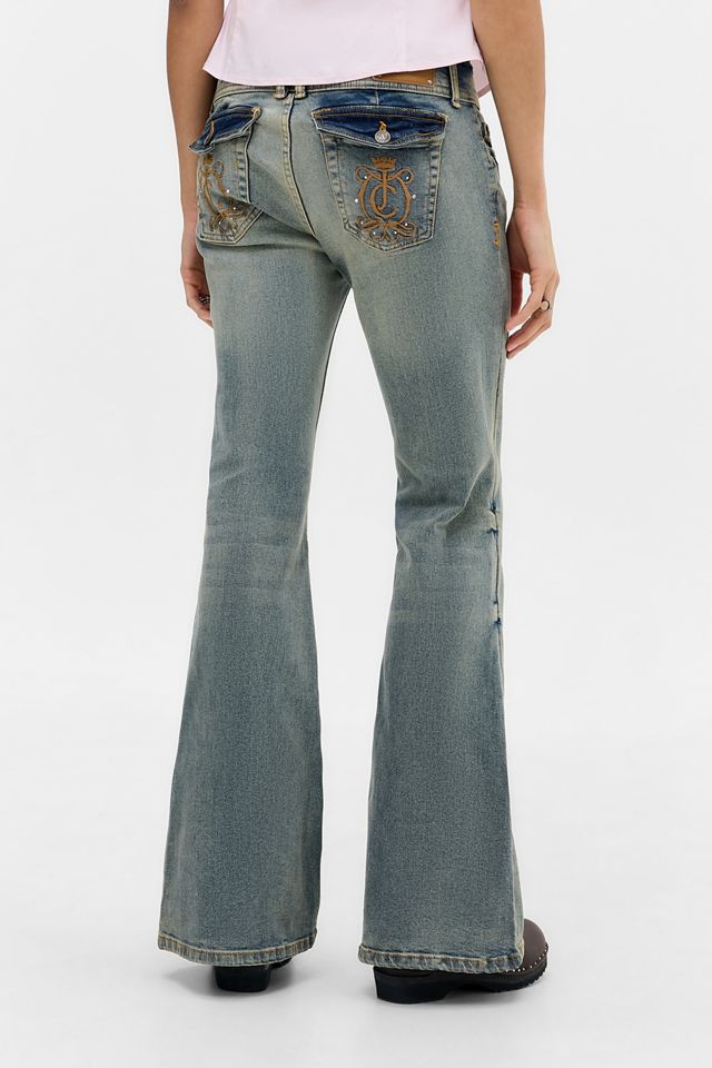 Jeans a Zampa a Vita Bassa con Stemma Juicy Couture #3