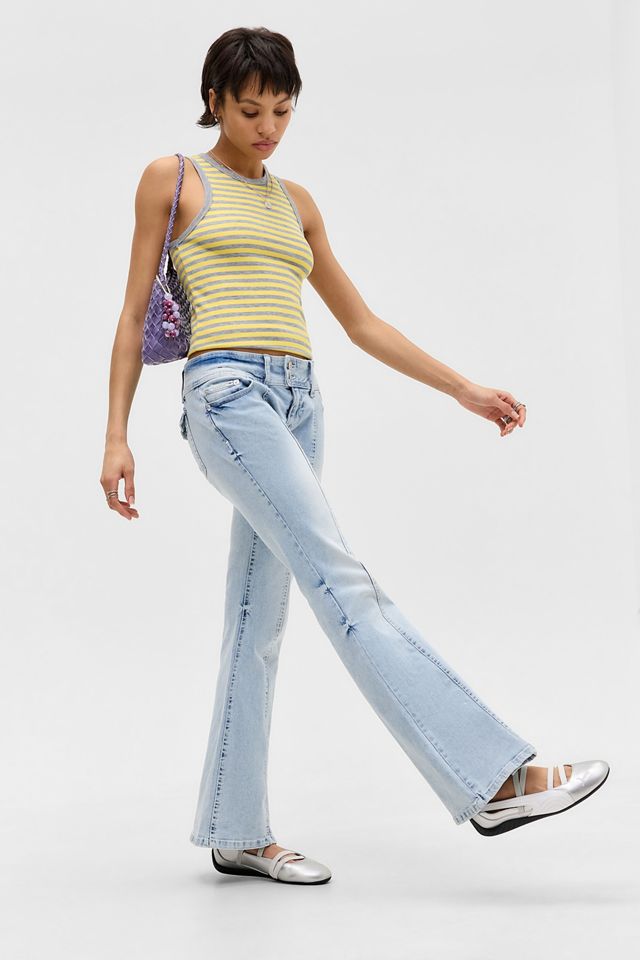 Juicy Couture Jeans Svasati a Vita Bassa Azzurri con Stemma #1