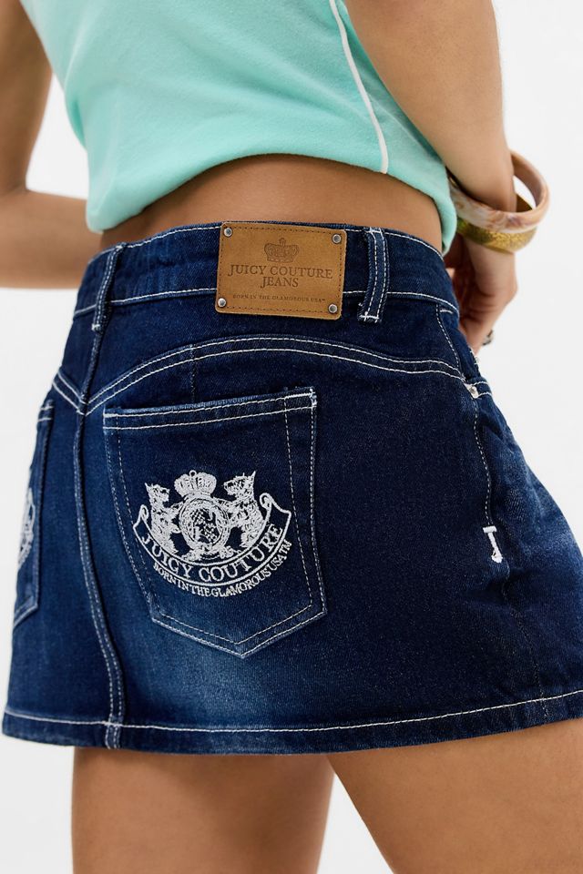 Juicy Couture Low Rise Denim Mini Skirt #2