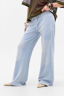 Pantaloni da Tuta in Velluto Blu Esclusiva UO Juicy Couture