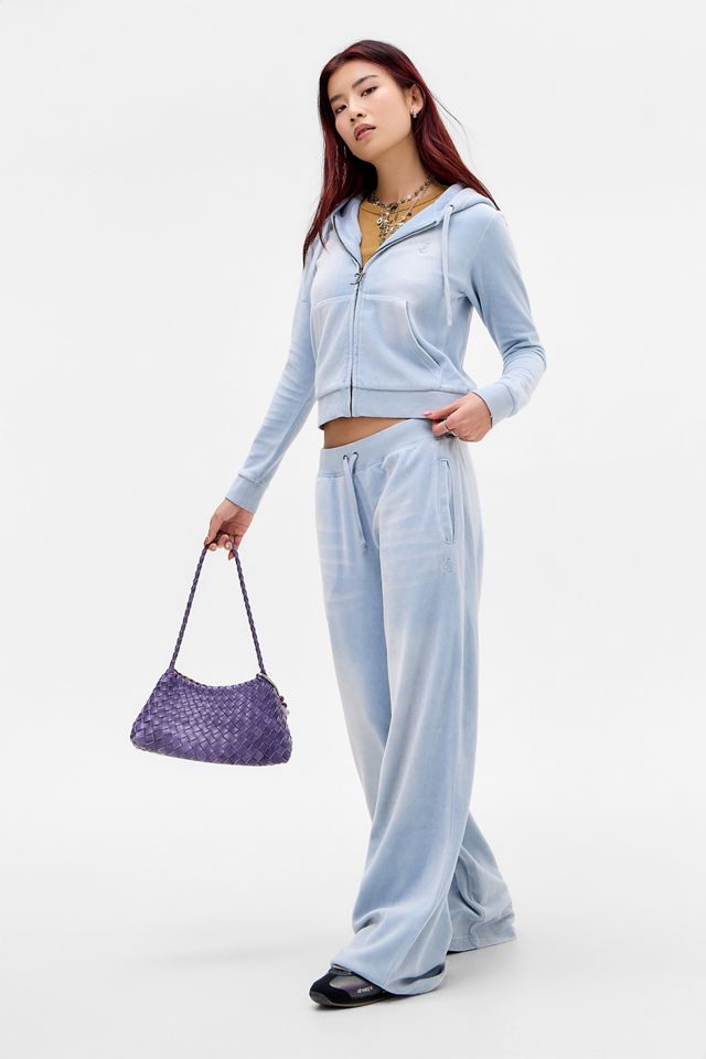 Pantaloni da Tuta in Velluto Blu Esclusiva UO Juicy Couture #3
