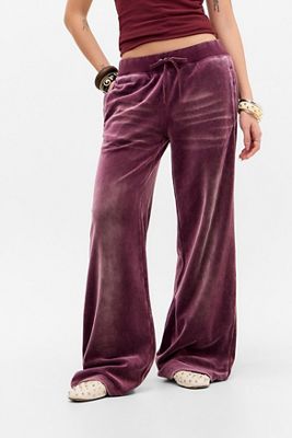 Juicy Couture UO Exclusive Wine Washed Velour Track Pants