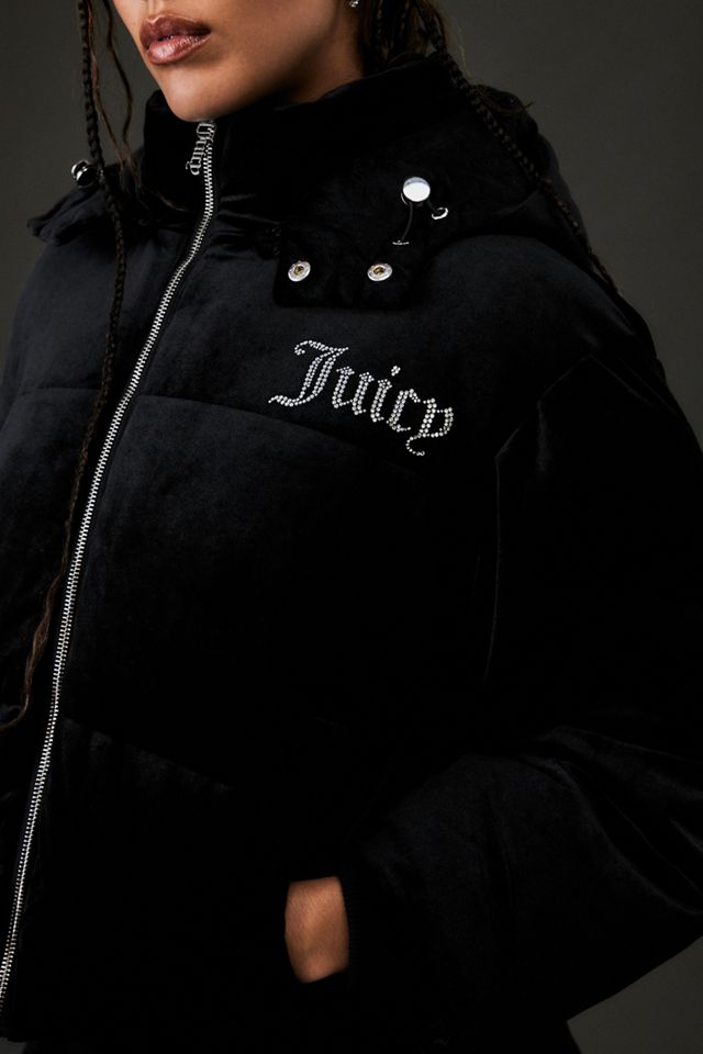 Juicy Couture Classic Velour Puffer Jacket #3