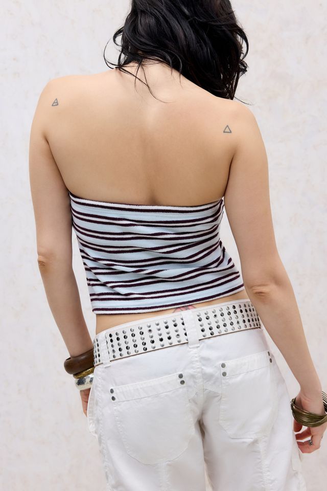 Juicy Couture Blaues Frottee-Tube-Top #4