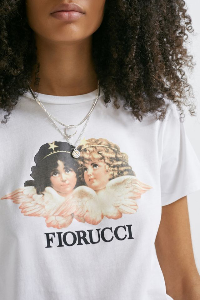 Fiorucci Vintage Angels T-Shirt Bianca #3