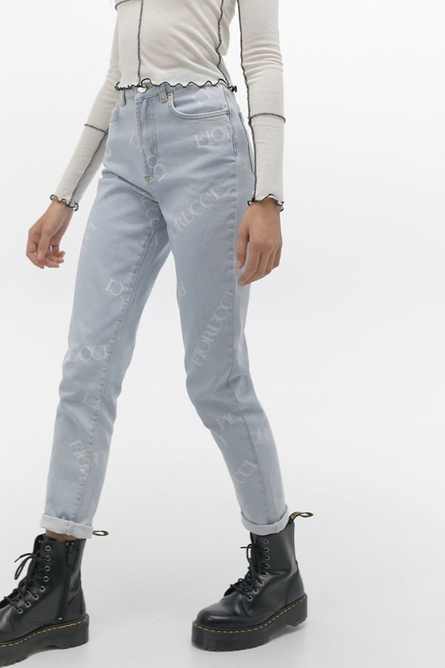 Fiorucci – Jeans mit verstreuten Logos #1