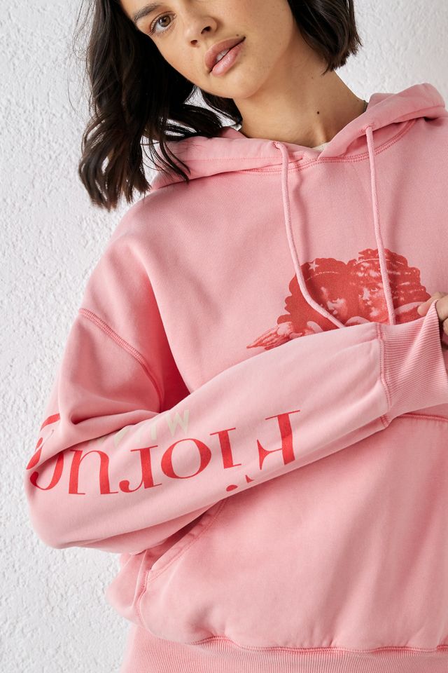 Oversized Hoodie Fiorucci Red Hoodie Fiorucci Relaxed Angel Hoodie