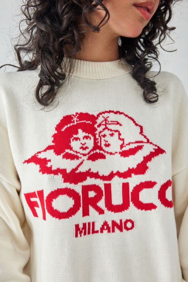Fiorucci Cream Milano Angels Knit Jumper