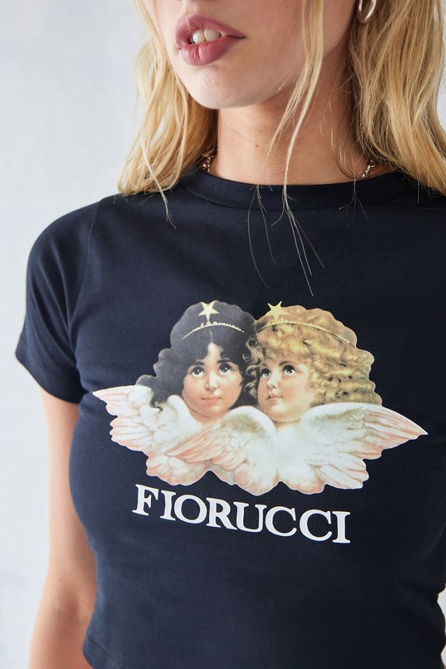 Fiorucci Black Angels Icon camiseta recortada #2