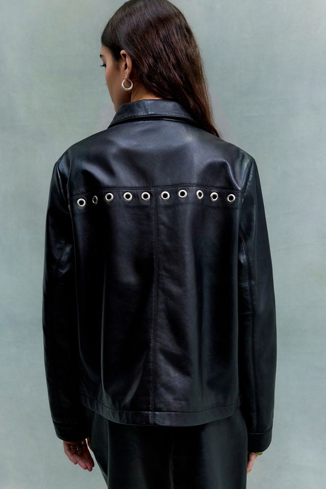 Giacca in Pelle Traforata Brianna Hosbjerg #4