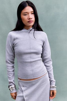 Hosbjerg Darling Gerippter Langarm-Kapuzenpullover