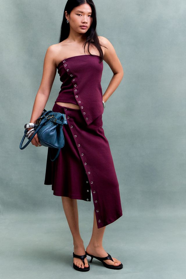 Haut bandeau asymétrique bordeaux Darling Hosbjerg #1