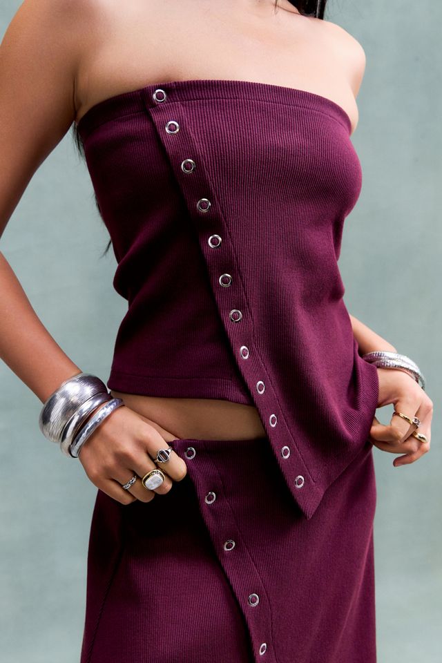 Haut bandeau asymétrique bordeaux Darling Hosbjerg #2