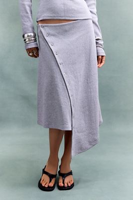 Jupe midi asymétrique à boutons Darling Hosbjerg