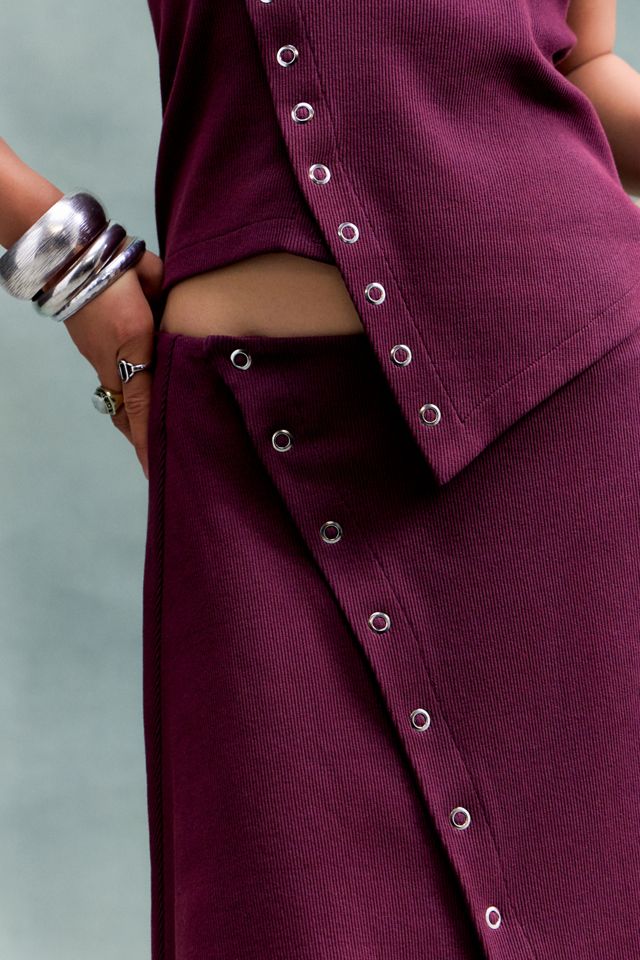 Jupe midi asymétrique à boutons Darling Hosbjerg #2