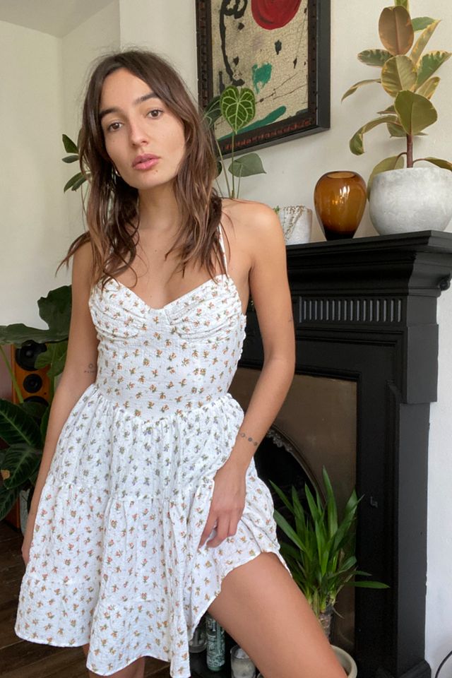 Kiss The Sky Cottage Floral Tiered Mini Dress #3
