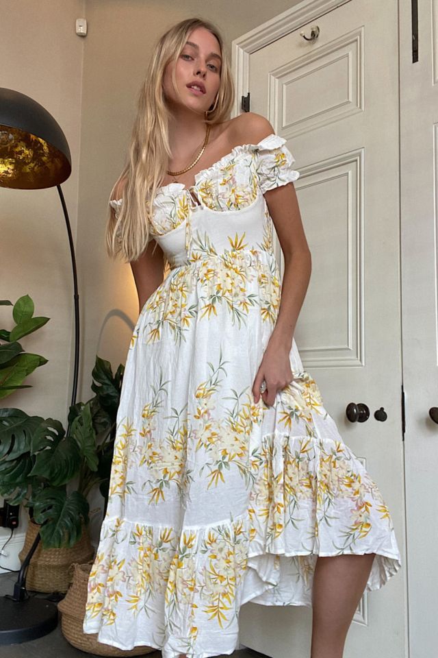 Kiss The Sky Versailles Floral Maxi Dress #2