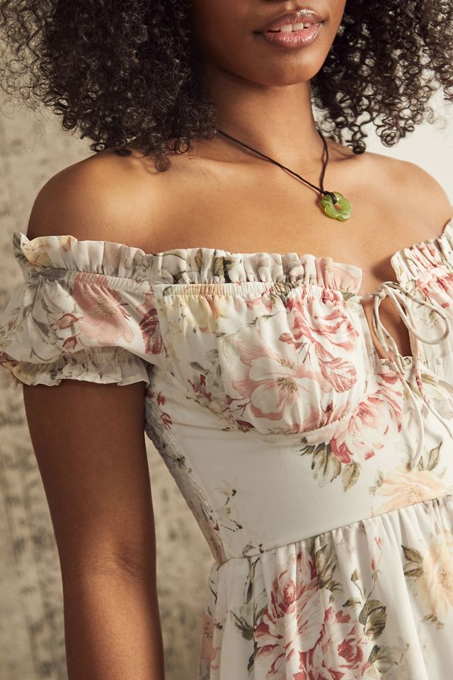 Kiss The Sky Versaille Midi Floral Dress #2