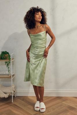 Kiss The Sky Sage Adora Midi Dress | Urban Outfitters UK