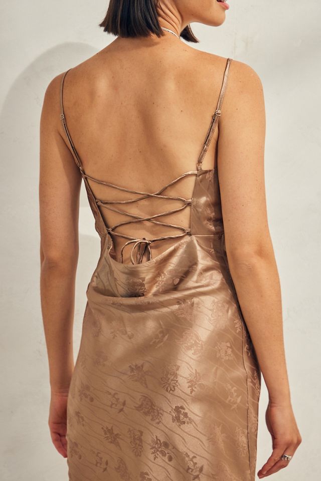 Kiss The Sky Bronze Adora Midi Dress #1