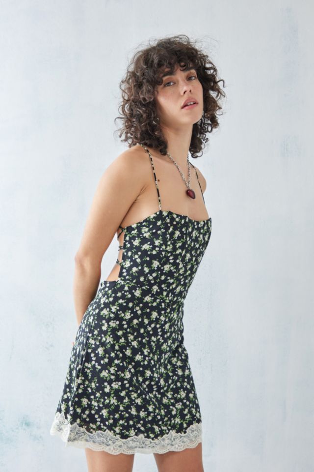 Kiss The Sky Mimi Floral Mini Dress Urban Outfitters UK