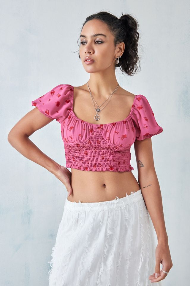 Kiss The Sky - Haut style prairie rose, exclusivité UO